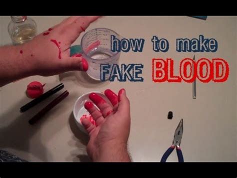 how to make fake blood for clothes that won't stain|no stain washable fake blood.